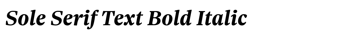 Sole Serif Text Bold Italic image